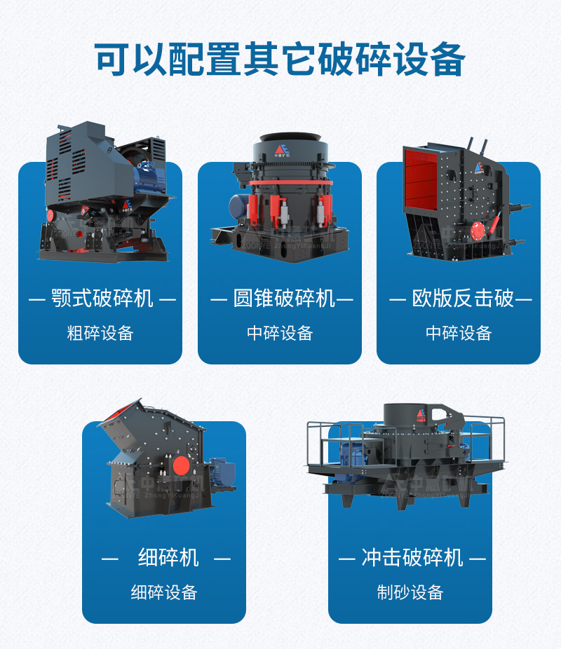 中意砂石料設備型號多樣